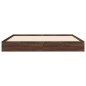 vidaXL Bettgestell ohne Matratze Braun Eiche 140x190 cm Holzwerkstoff vidaXL Bettgestell ohne Matratze Braun Eiche 140x190 cm Holzwerkstoff