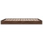vidaXL Bettgestell ohne Matratze Braun Eiche 140x190 cm Holzwerkstoff vidaXL Bettgestell ohne Matratze Braun Eiche 140x190 cm Holzwerkstoff