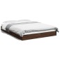 vidaXL Bettgestell ohne Matratze Braun Eiche 120x190 cm Holzwerkstoff vidaXL Bettgestell ohne Matratze Braun Eiche 120x190 cm Holzwerkstoff