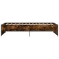 vidaXL Bettgestell Räuchereiche 100x200 cm Holzwerkstoff und Metall vidaXL Bettgestell Räuchereiche 100x200 cm Holzwerkstoff und Metall