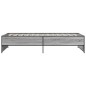 vidaXL Bettgestell Grau Sonoma 90x200 cm Holzwerkstoff und Metall vidaXL Bettgestell Grau Sonoma 90x200 cm Holzwerkstoff und Metall