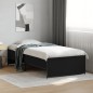 vidaXL Bettgestell Schwarz 90x190 cm Holzwerkstoff und Metall vidaXL Bettgestell Schwarz 90x190 cm Holzwerkstoff und Metall