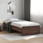 vidaXL Bettgestell Braun Eichen-Optik 90x190 cm Holzwerkstoff Metall vidaXL Bettgestell Braun Eichen-Optik 90x190 cm Holzwerkstoff Metall