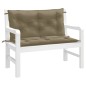 vidaXL Gartenbank-Auflagen 2 Stk. Melange Taupe 100x50x7 cm Stoff vidaXL Gartenbank-Auflagen 2 Stk. Melange Taupe 100x50x7 cm Stoff