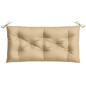 vidaXL Gartenbank-Auflagen 2 Stk. Melange Beige 100x50x7 cm Stoff vidaXL Gartenbank-Auflagen 2 Stk. Melange Beige 100x50x7 cm Stoff