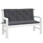 vidaXL Gartenbank-Auflagen 2 Stk. Melange Anthrazit 120x50x7 cm Stoff vidaXL Gartenbank-Auflagen 2 Stk. Melange Anthrazit 120x50x7 cm Stoff