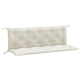 vidaXL Gartenbank-Auflagen 2 Stk. Melange Creme 150x50x7 cm Stoff