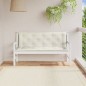 vidaXL Gartenbank-Auflagen 2 Stk. Melange Creme 150x50x7 cm Stoff vidaXL Gartenbank-Auflagen 2 Stk. Melange Creme 150x50x7 cm Stoff