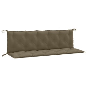 vidaXL Gartenbank-Auflagen 2 Stk. Melange Taupe 180x50x7 cm Stoff