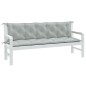 vidaXL Gartenbank-Auflagen 2 Stk. Melange Hellgrau 180x50x7 cm Stoff vidaXL Gartenbank-Auflagen 2 Stk. Melange Hellgrau 180x50x7 cm Stoff
