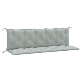 vidaXL Gartenbank-Auflagen 2 Stk. Melange Hellgrau 180x50x7 cm Stoff
