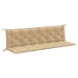 vidaXL Gartenbank-Auflagen 2 Stk. Melange Beige 200x50x7 cm Stoff vidaXL Gartenbank-Auflagen 2 Stk. Melange Beige 200x50x7 cm Stoff