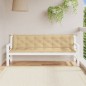 vidaXL Gartenbank-Auflagen 2 Stk. Melange Beige 200x50x7 cm Stoff vidaXL Gartenbank-Auflagen 2 Stk. Melange Beige 200x50x7 cm Stoff
