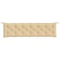 vidaXL Gartenbank-Auflagen 2 Stk. Melange Beige 200x50x7 cm Stoff vidaXL Gartenbank-Auflagen 2 Stk. Melange Beige 200x50x7 cm Stoff