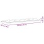 vidaXL Gartenbank-Auflagen 2 Stk. Melange Beige 200x50x7 cm Stoff vidaXL Gartenbank-Auflagen 2 Stk. Melange Beige 200x50x7 cm Stoff