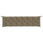 vidaXL Gartenbank-Auflagen 2 Stk. Melange Taupe 200x50x7 cm Stoff vidaXL Gartenbank-Auflagen 2 Stk. Melange Taupe 200x50x7 cm Stoff
