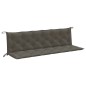 vidaXL Gartenbank-Auflagen 2 Stk. Melange Dunkelgrau 200x50x7 cm Stoff vidaXL Gartenbank-Auflagen 2 Stk. Melange Dunkelgrau 200x50x7 cm Stoff