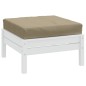 vidaXL Palettenkissen Melange Taupe 60x60x10 cm Stoff vidaXL Palettenkissen Melange Taupe 60x60x10 cm Stoff