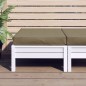 vidaXL Palettenkissen Melange Taupe 60x60x10 cm Stoff vidaXL Palettenkissen Melange Taupe 60x60x10 cm Stoff