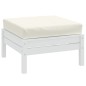 vidaXL Palettenkissen Melange Creme 60x60x10 cm Stoff vidaXL Palettenkissen Melange Creme 60x60x10 cm Stoff