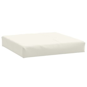 vidaXL Palettenkissen Melange Creme 60x60x10 cm Stoff