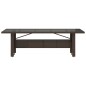 vidaXL Gartentisch mit Glasplatte Braun 240x90x75 cm Poly Rattan vidaXL Gartentisch mit Glasplatte Braun 240x90x75 cm Poly Rattan