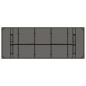 vidaXL Gartentisch mit Glasplatte Braun 240x90x75 cm Poly Rattan vidaXL Gartentisch mit Glasplatte Braun 240x90x75 cm Poly Rattan