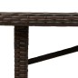 vidaXL Gartentisch mit Glasplatte Braun 240x90x75 cm Poly Rattan vidaXL Gartentisch mit Glasplatte Braun 240x90x75 cm Poly Rattan