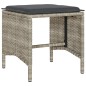 vidaXL 4-tlg. Garten-Sofagarnitur mit Kissen Hellgrau Poly Rattan vidaXL 4-tlg. Garten-Sofagarnitur mit Kissen Hellgrau Poly Rattan