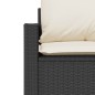 vidaXL 4-tlg. Garten-Sofagarnitur mit Kissen Schwarz Poly Rattan vidaXL 4-tlg. Garten-Sofagarnitur mit Kissen Schwarz Poly Rattan