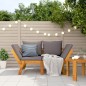 vidaXL Gartenbank mit Kissen 2-in-1 Massivholz Akazie vidaXL Gartenbank mit Kissen 2-in-1 Massivholz Akazie
