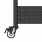 vidaXL Barwagen 3 Böden Schwarz Poly Rattan und Massivholz Akazie vidaXL Barwagen 3 Böden Schwarz Poly Rattan und Massivholz Akazie