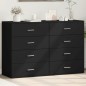 vidaXL Sideboards 2 Stk. Schwarz 60x39x80 cm Holzwerkstoff vidaXL Sideboards 2 Stk. Schwarz 60x39x80 cm Holzwerkstoff