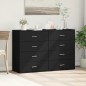 vidaXL Sideboards 2 Stk. Schwarz 60x39x80 cm Holzwerkstoff vidaXL Sideboards 2 Stk. Schwarz 60x39x80 cm Holzwerkstoff