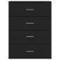 vidaXL Sideboards 2 Stk. Schwarz 60x39x80 cm Holzwerkstoff vidaXL Sideboards 2 Stk. Schwarz 60x39x80 cm Holzwerkstoff