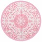 vidaXL Outdoor-Teppich Rosa Ø160 cm PP vidaXL Outdoor-Teppich Rosa Ø160 cm PP