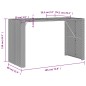 vidaXL Gartentisch mit Holzplatte Schwarz 185x80x110 cm Poly Rattan vidaXL Gartentisch mit Holzplatte Schwarz 185x80x110 cm Poly Rattan