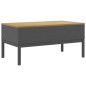 vidaXL Couchtisch FLORO Grau 99x55,5x45 cm Massivholz Kiefer vidaXL Couchtisch FLORO Grau 99x55,5x45 cm Massivholz Kiefer