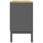 vidaXL Sideboard FLORO Grau 114x43x74 cm Massivholz Kiefer vidaXL Sideboard FLORO Grau 114x43x74 cm Massivholz Kiefer