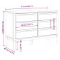 vidaXL Kommode FLORO Weiß Massivholz Kiefer vidaXL Kommode FLORO Weiß Massivholz Kiefer