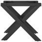 vidaXL Couchtisch-Gestell in X-Form 40x40x33 cm Gusseisen vidaXL Couchtisch-Gestell in X-Form 40x40x33 cm Gusseisen