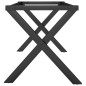 vidaXL Couchtisch-Gestell in X-Form 80x40x43 cm Gusseisen vidaXL Couchtisch-Gestell in X-Form 80x40x43 cm Gusseisen