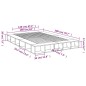 vidaXL Bettgestell Sonoma-Eiche 160x200 cm Holzwerkstoff vidaXL Bettgestell Sonoma-Eiche 160x200 cm Holzwerkstoff