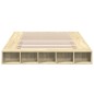 vidaXL Bettgestell Sonoma-Eiche 140x200 cm Holzwerkstoff vidaXL Bettgestell Sonoma-Eiche 140x200 cm Holzwerkstoff
