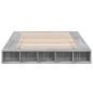 vidaXL Bettgestell Grau Sonoma 140x200 cm Holzwerkstoff vidaXL Bettgestell Grau Sonoma 140x200 cm Holzwerkstoff