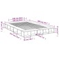 vidaXL Bettgestell Grau Sonoma 140x200 cm Holzwerkstoff vidaXL Bettgestell Grau Sonoma 140x200 cm Holzwerkstoff