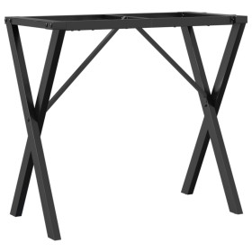 vidaXL Esstisch-Gestell in X-Form 80x40x73 cm Gusseisen