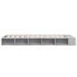 vidaXL Bettgestell Betongrau 100x200 cm Holzwerkstoff vidaXL Bettgestell Betongrau 100x200 cm Holzwerkstoff