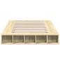 vidaXL Bettgestell Sonoma-Eiche 120x190 cm Holzwerkstoff vidaXL Bettgestell Sonoma-Eiche 120x190 cm Holzwerkstoff