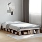 vidaXL Bettgestell Räuchereiche 120x190 cm Holzwerkstoff vidaXL Bettgestell Räuchereiche 120x190 cm Holzwerkstoff
